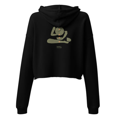 I am The Land - The Land Is Me - Crop Hoodie