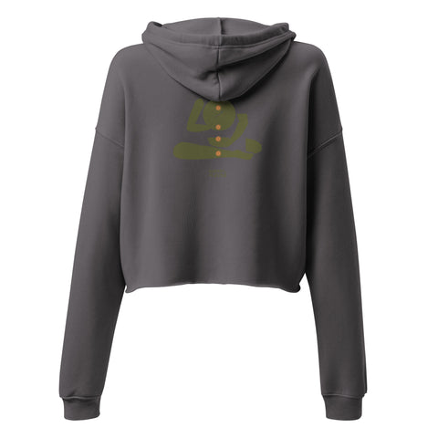 I am The Land - The Land Is Me - Crop Hoodie